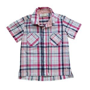 Well Dressed Wolf Boy's Plaid Short Sleeve Shirt